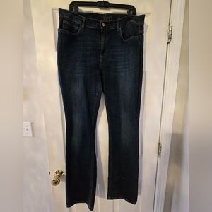 Escada Women's Deep Indigo Boot Cut Jeans, Size 46 or 12-14